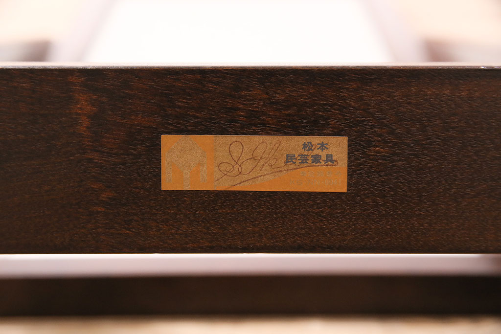 中古　松本民芸家具　品のある佇まいが魅力のA型姿見(定価約10万円)(ミラー、鏡)(R-047613)