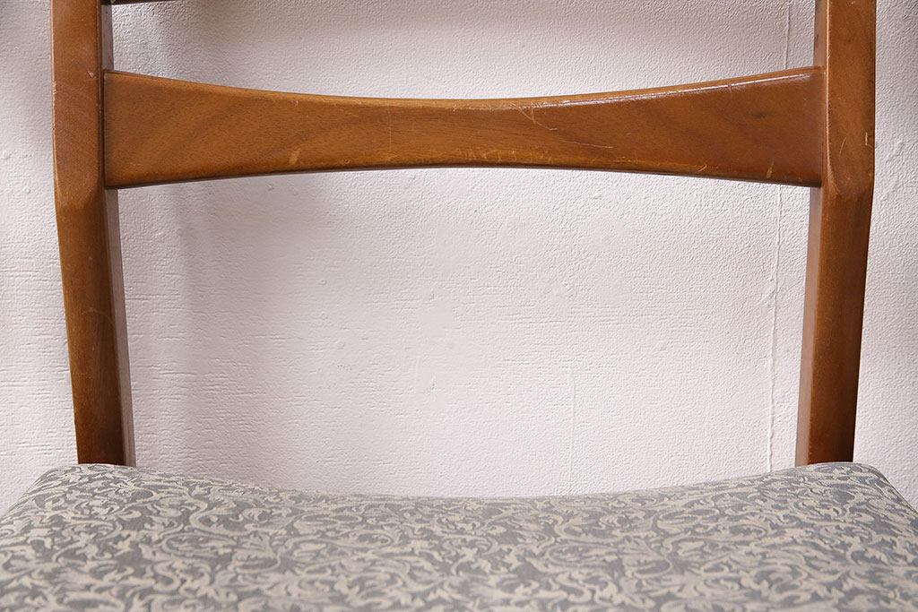 北欧ヴィンテージ　ユニセックスなデザインが格好良いチーク材製のチェア5脚セット(ダイニングチェア、椅子、ビンテージ)(R-047704)