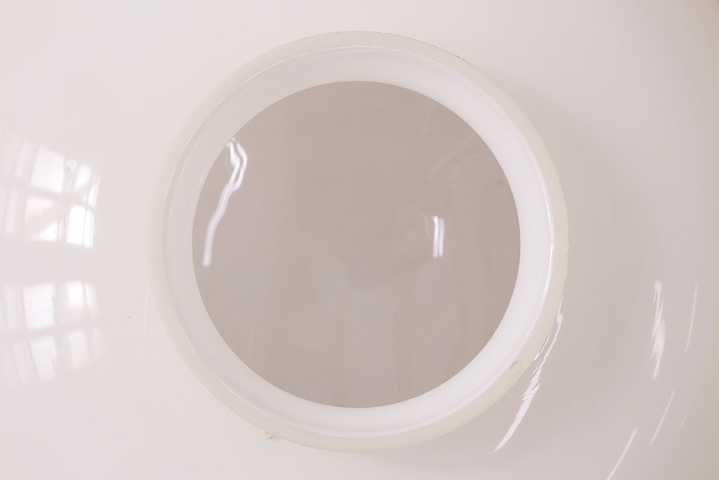 アンティーク照明　コロンとした丸いフォルムが可愛らしいレトロなペンダントライト(天井照明、シーリングライト)(R-047794)