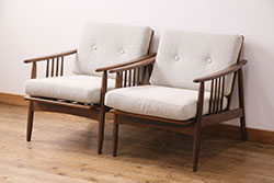 ヴィンテージ家具　イギリスビンテージ　ERCOL(アーコール)　ゴールドスミス　ナチュラルな木色のチェア (ダイニングチェア、椅子)(R-043030)