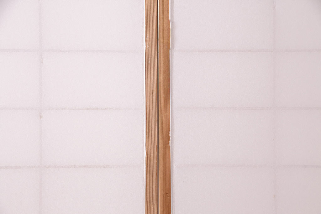 アンティーク建具　大胆な木目が魅力的な障子戸4枚セット(引き戸、建具)(R-047850)