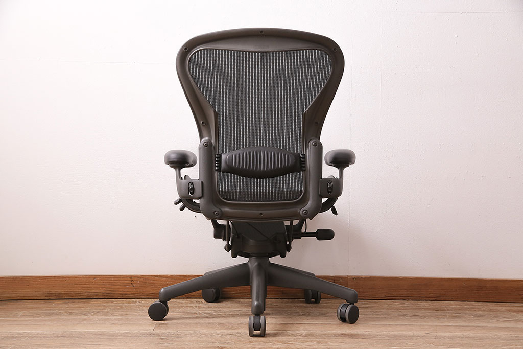 中古　Hermanmiller(ハーマンミラー社)　Bサイズ　ランバーサポート　アーロンチェア(オフィスチェア、椅子、イス)(R-047977)