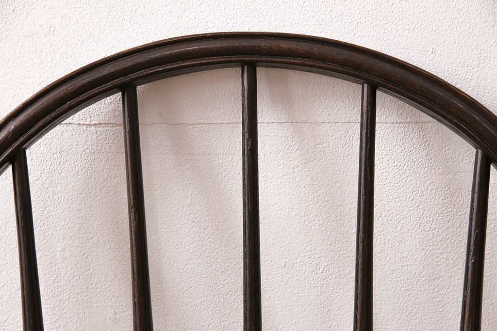 中古　松本民芸家具の竹節のデザインがお洒落なループバックチェア(定価約12万円)(ダイニングチェア、椅子、板座チェア)(R-048073)