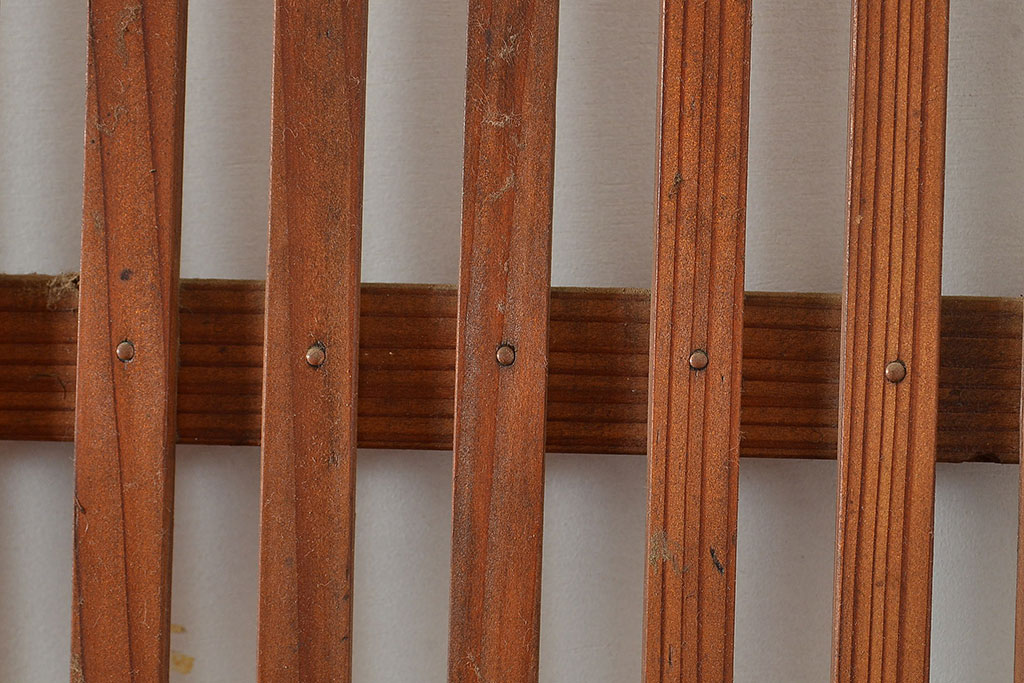 和製アンティーク　上品な和の雰囲気を演出する格子戸3枚セット(引き戸、建具)(R-048113)
