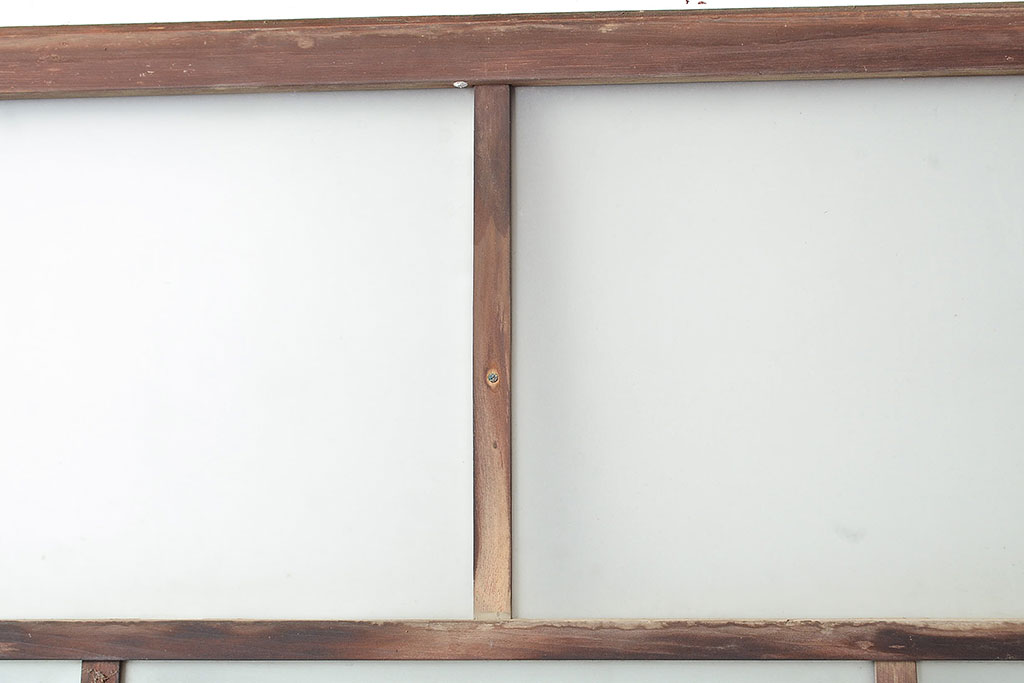 アンティーク建具　大正ロマンな雰囲気漂うガラス戸3枚セット(引き戸、玄関戸、建具)(R-048181)