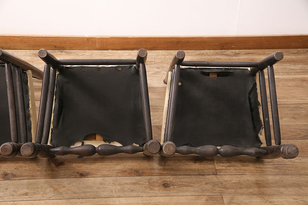 ビンテージ　松本民芸家具　NB型チェア4脚セット(ダイニングチェア、椅子、ヴィンテージ)(R-048201)