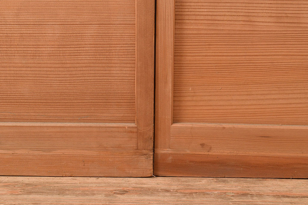 和製アンティーク　夏の暑さを快適にしてくれる、品のある佇まいの簀戸2枚セット(簾戸、簀戸、葭戸、夏障子、すど、葦戸)(R-048228)