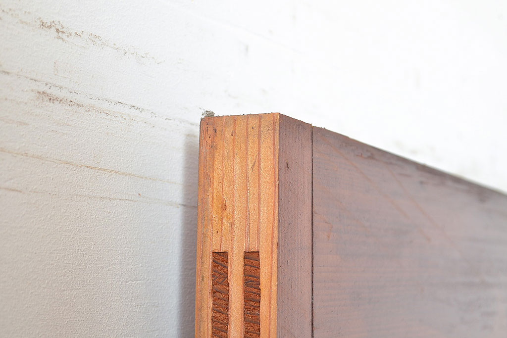 アンティーク建具　秋田杉の一枚板を使用した、シンプルな扉(ドア、建具)(R-048276)