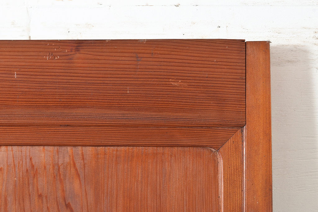 アンティーク建具　秋田杉の一枚板を使用した、シンプルな扉(ドア、建具)(R-048276)