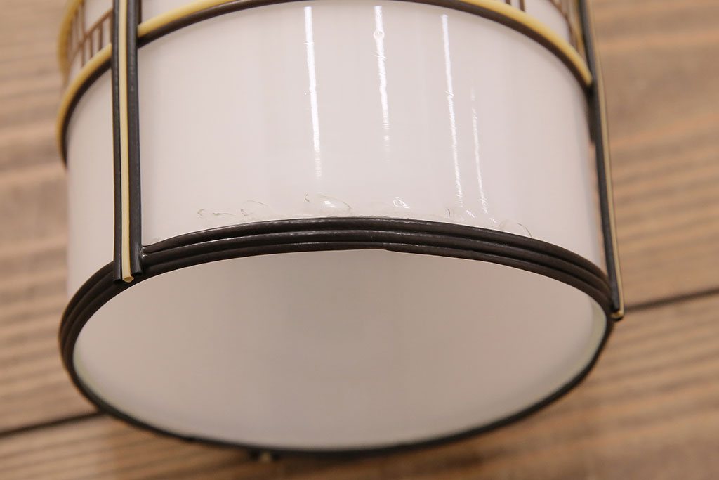 アンティーク照明　セルロイドの装飾が和の趣を演出する天井照明(吊り下げ照明、ペンダントライト)(R-048340)