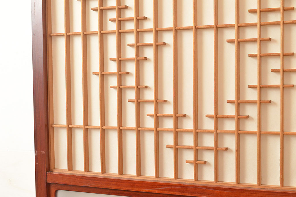 ユJ0154◇【H69cm×W41cm】×2枚◇ビンテージ◇格子デザインの