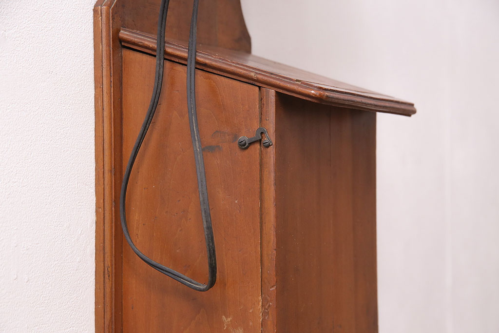大正〜昭和初期　デルビル磁石式電話機(壁掛け電話機)(R-048425)