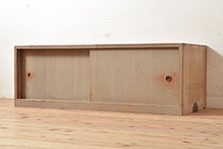 和製アンティーク　レトロな雰囲気溢れる収納箪笥(チェスト、ローボード、ローチェスト、小物収納)(R-072956)