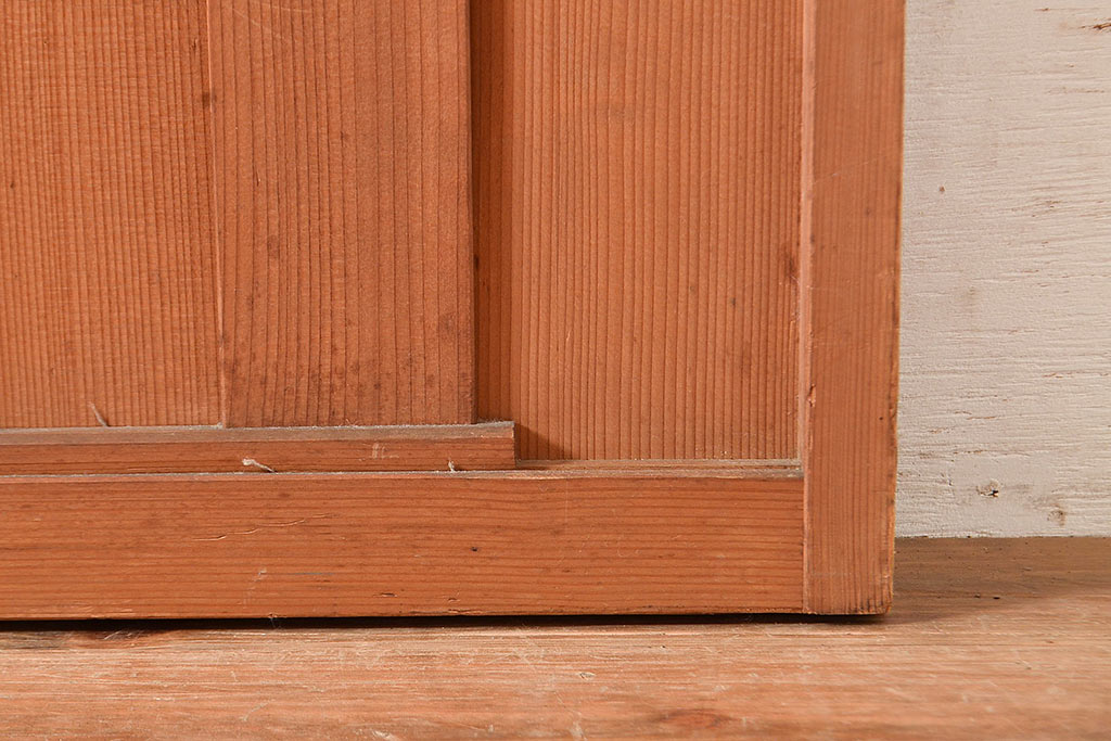 アンティーク建具　様々な採光と通風を感じることができる御簾戸2枚セット(建具、簾戸、簀戸、葭戸、夏障子、すど、葦戸)(R-048561)