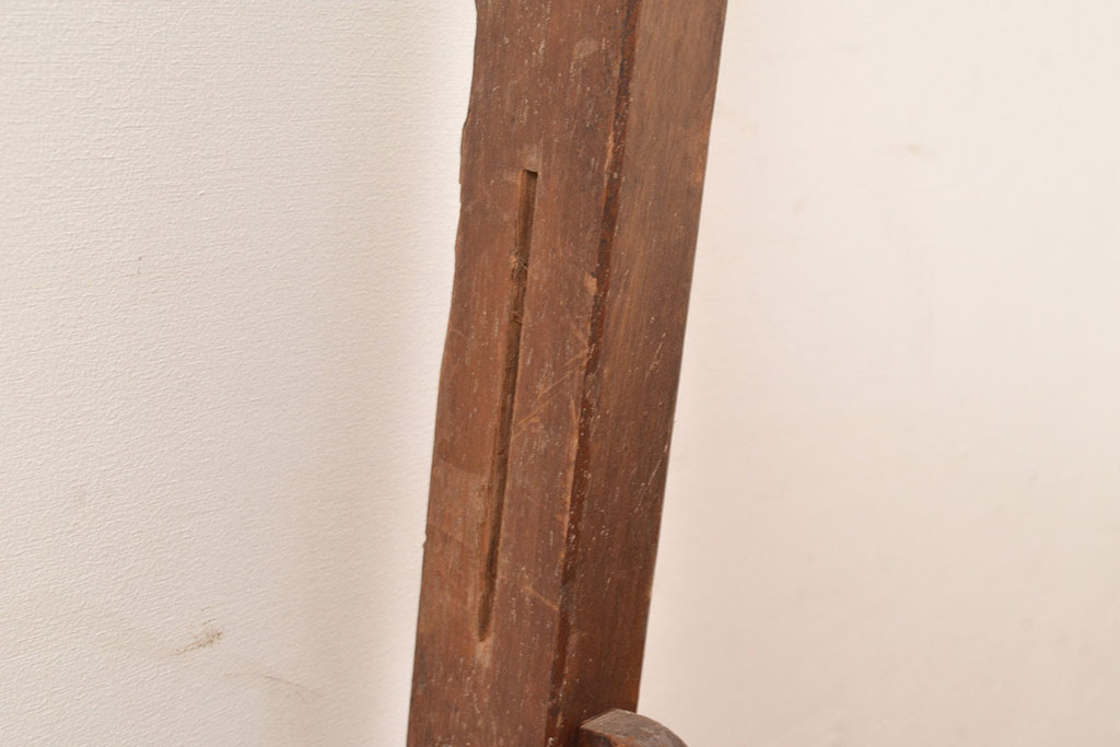 和製アンティーク　馬の透かし彫りがアクセントになっている弓立て(弓道、矢、武具)(R-048607)