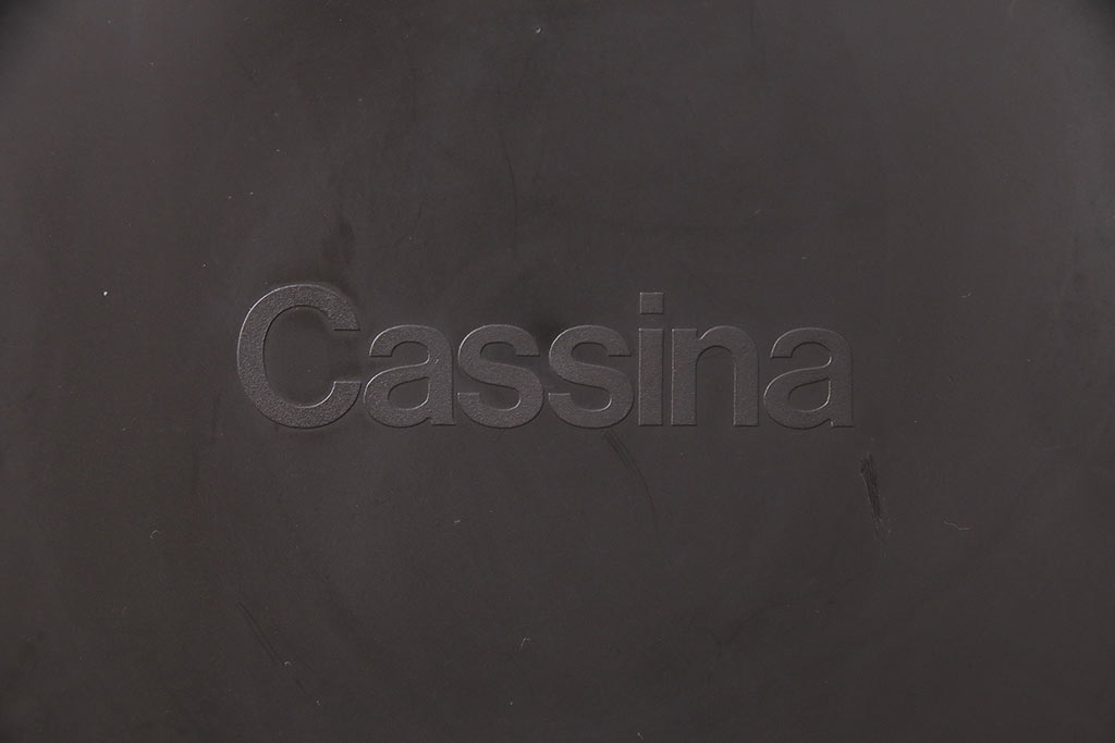 展示品　極美品　カッシーナ(Cassina)　絶版品　2016年製　キャブアームレスチェア　412CAB-Cチェア(定価約15万円)(椅子、イス)(R-048776)