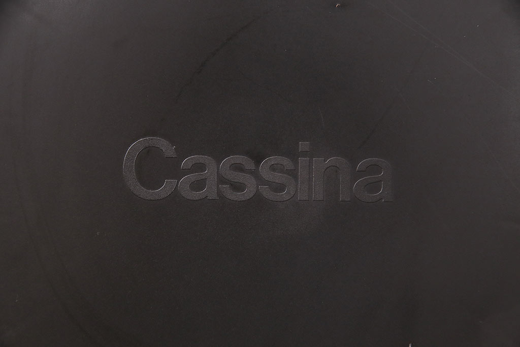 展示品　極美品　カッシーナ(Cassina)　絶版品　2016年製　キャブアームレスチェア　412CAB-Cチェア(定価約15万円)(椅子、イス)(R-048777)