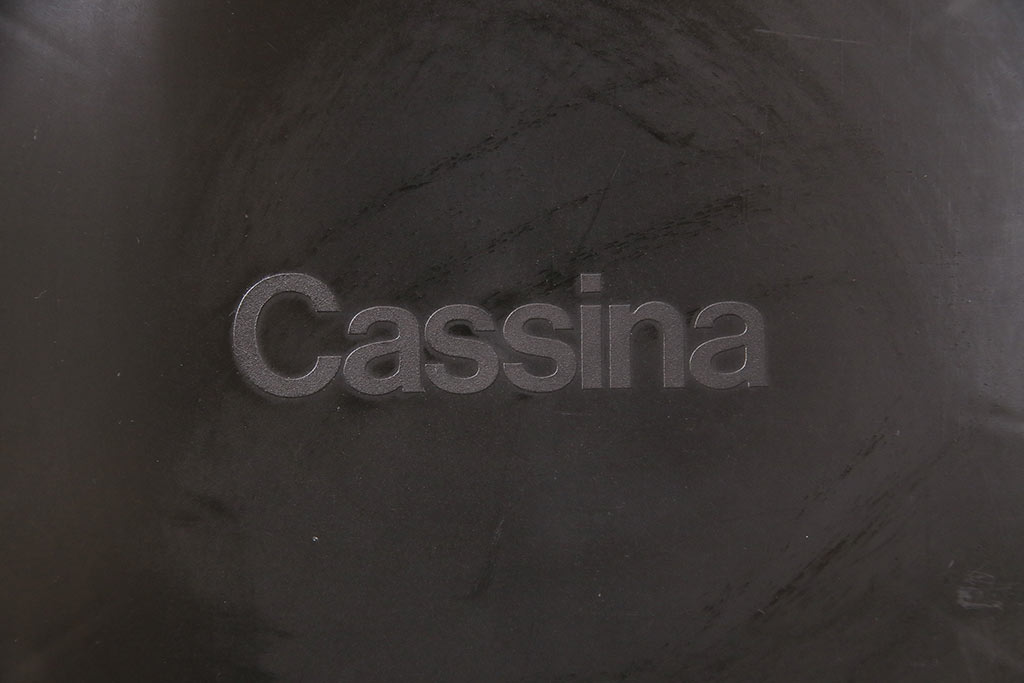 展示品　極美品　カッシーナ(Cassina)　絶版品　2016年製　キャブアームレスチェア　412CAB-Cチェア(定価約15万円)(椅子、イス)(R-048778)