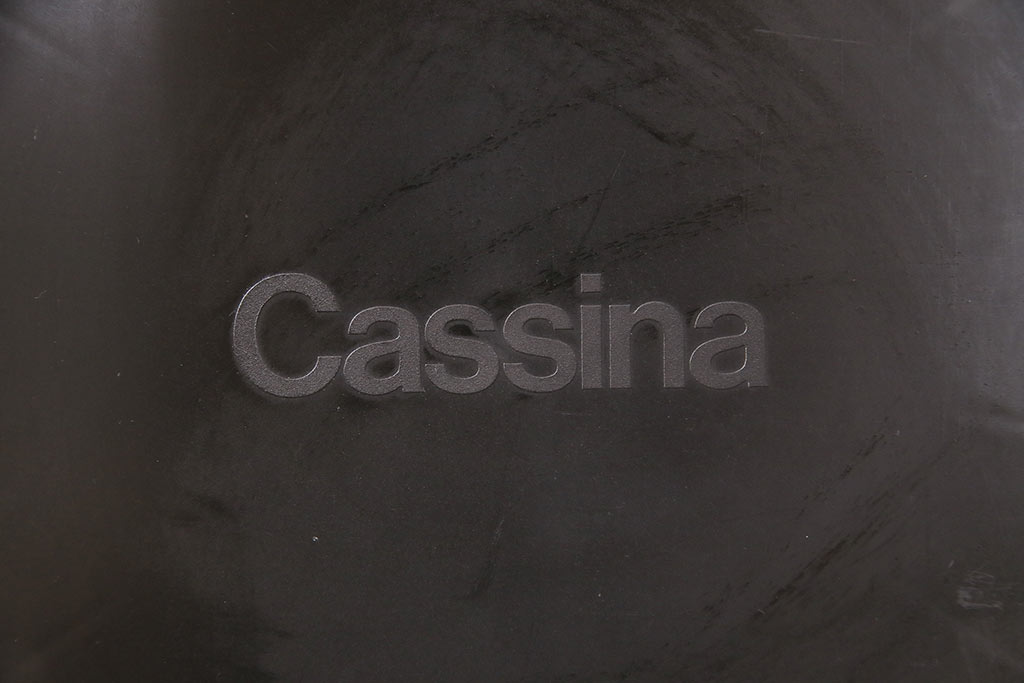 展示品　極美品　カッシーナ(Cassina)　絶版品　2016年製　キャブアームレスチェア　412CAB-Cチェア(定価約15万円)(椅子、イス)(R-048778)