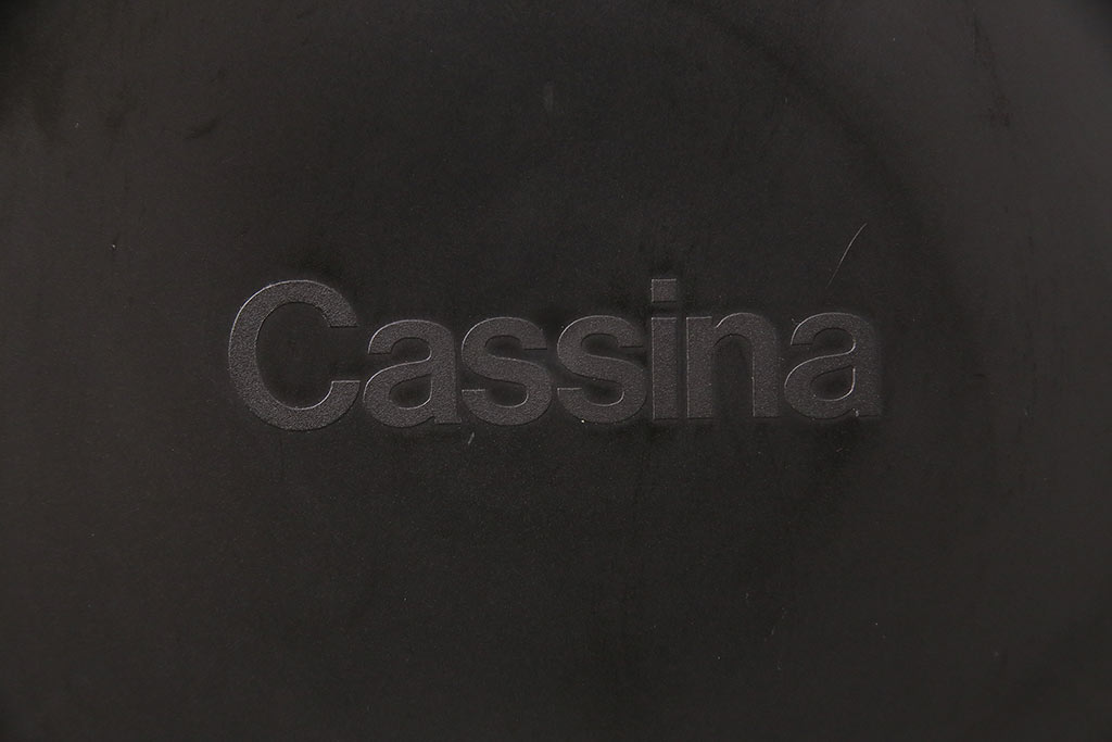 展示品　極美品　カッシーナ(Cassina)　絶版品　2016年製　キャブアームレスチェア　412CAB-Cチェア(定価約15万円)(椅子、イス)(R-048779)