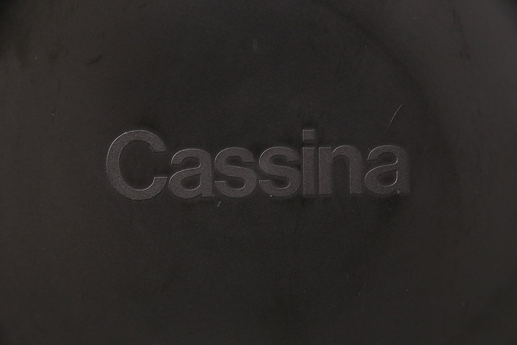 展示品　極美品　カッシーナ(Cassina)　絶版品　2016年製　キャブアームレスチェア　412CAB-Cチェア(定価約15万円)(椅子、イス)(R-048779)