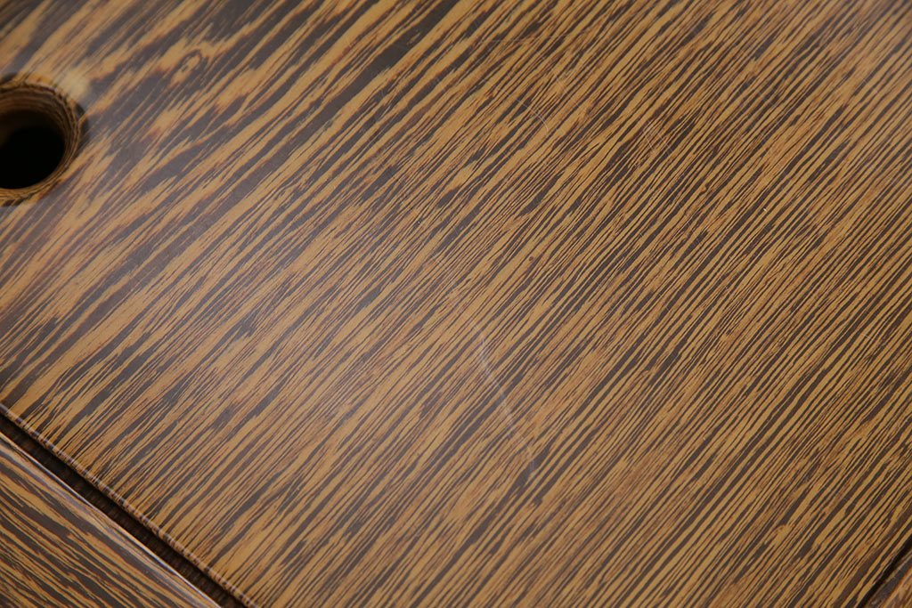アンティーク雑貨　最高級品　特大!　鉄刀木(タガヤサン)無垢材を贅沢に使用した関西長火鉢のローテーブル(長火鉢、囲炉裏、座卓、リビングテーブル)(R-048783)
