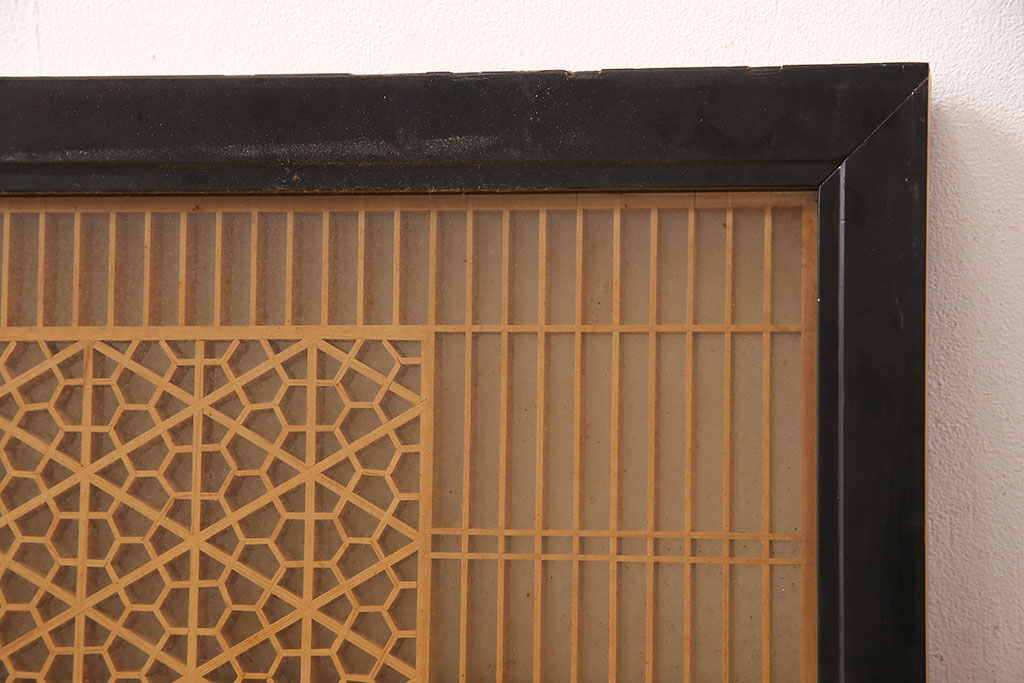 和製アンティーク　華やかさと品の良さを兼ね備えた組子欄間(建具、明り取り、明かり取り)(R-048846)