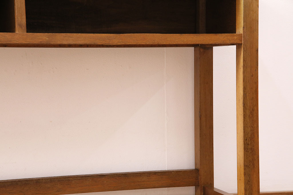 和製アンティーク　天板ヒノキ材　整理しながら作業もはかどる!レトロな作業台(コンソールテーブル、テーブル)(R-048915)