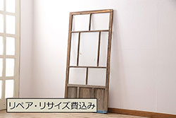 アンティーク建具　すらっとした佇まいが上品なガラス扉(ドア、建具)(R-050565)