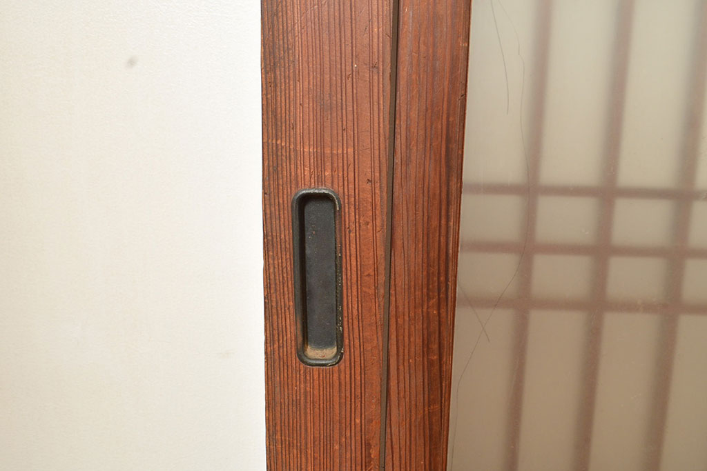 アンティーク建具 レトロ 腰板ケヤキ材 和を感じるデザインの