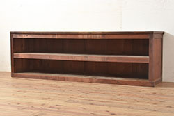 ペイント家具　リメイク　ブルーカラーと木の色味がマッチしたお洒落なオープンラック(収納棚)(R-30480)