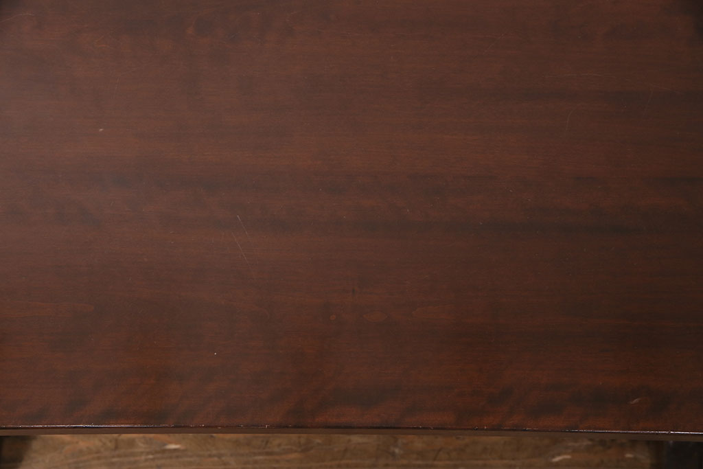 中古美品　松本民芸家具　シックなダイニング作りにおすすめのB型食卓(ダイニングテーブル、4人掛け)(定価約27万円)(R-049397)