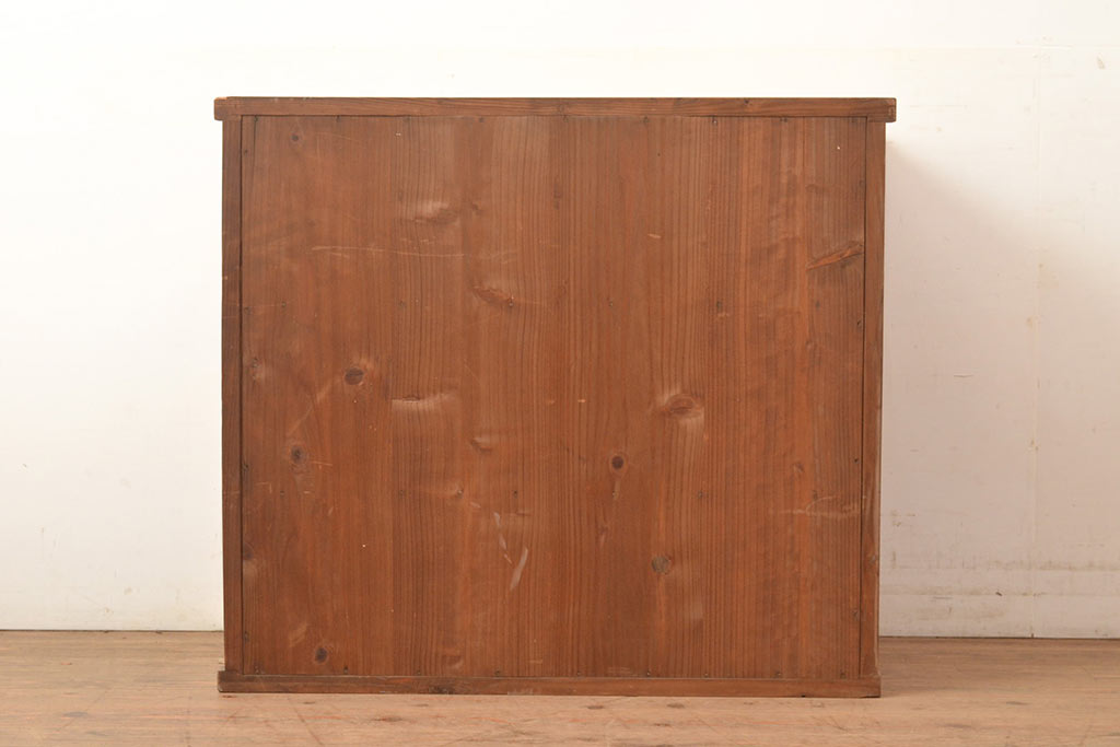 和製アンティーク　大正初期　杉材　コンパクトなサイズの棚(オープンラック、収納棚、飾り棚、本棚)(R-049463)