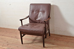 中古　日本フクラ(HUKLA)　N860　シンプルモダンなスツール(オットマンチェア、椅子)(1)