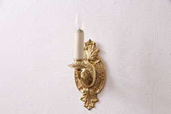 中古　イギリス風　キャンドルのようなデザインが魅力!エレガントな雰囲気を醸しだす壁掛け照明(ウォールランプ、壁付け照明)(R-049583)