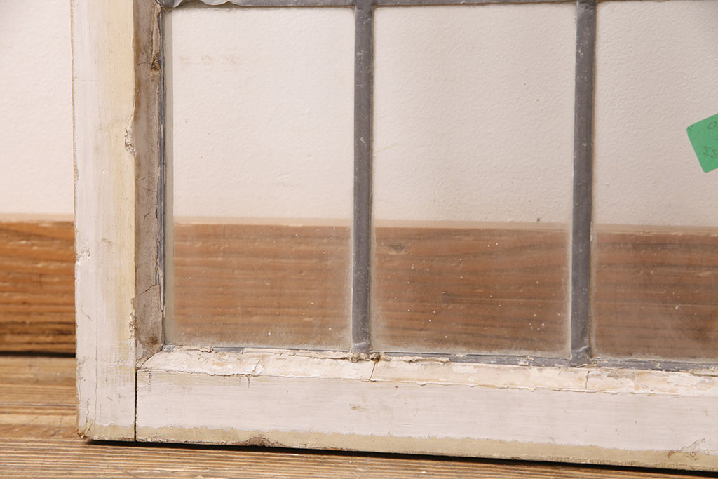 アンティーク建具　イギリスアンティーク　ナチュラルな空間づくりに活躍するステンドグラス戸1枚(窓、建具、ガラス戸)(R-049617)