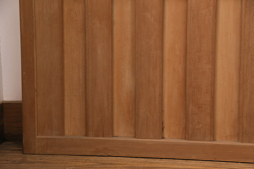 アンティーク建具　松をイメージした透かし彫りがアクセントの御簾戸4枚セット(簾戸、簀戸、葭戸、夏障子、すど、葦戸)(R-049621)