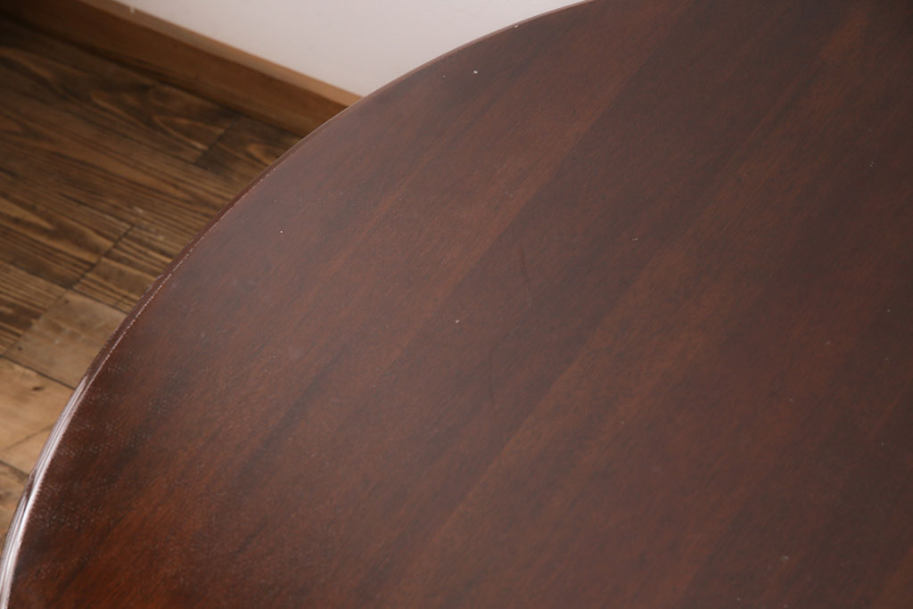 中古　美品　アメリカ輸入家具　Stickley(スティックレー)　マホガニー材製の高級感あふれるエクステンションテーブル(ダイニングテーブル)(R-049666)