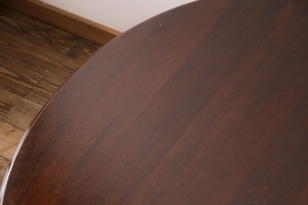 中古　美品　アメリカ輸入家具　Stickley(スティックレー、スティックレイ)　マホガニー材製の高級感あふれるエクステンションテーブル(ダイニングテーブル)(R-049666)