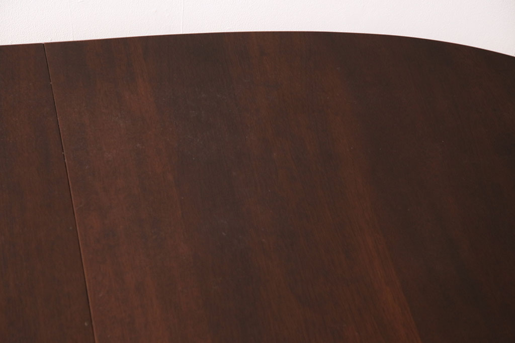 中古　美品　アメリカ輸入家具　Stickley(スティックレー、スティックレイ)　マホガニー材製の高級感あふれるエクステンションテーブル(ダイニングテーブル)(R-049666)