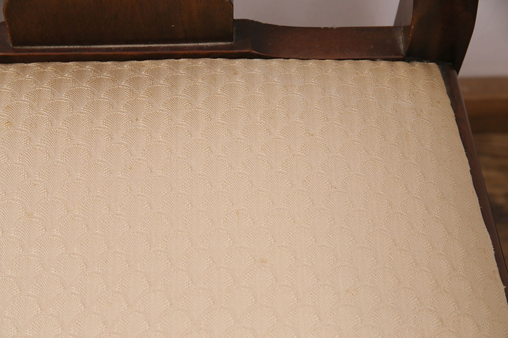 中古　アメリカ輸入家具　Stickley(スティックレー、スティックレイ)　マホガニー材製の高級感あふれるダイニングチェア2脚セット(椅子、サロンチェア)(R-049682)