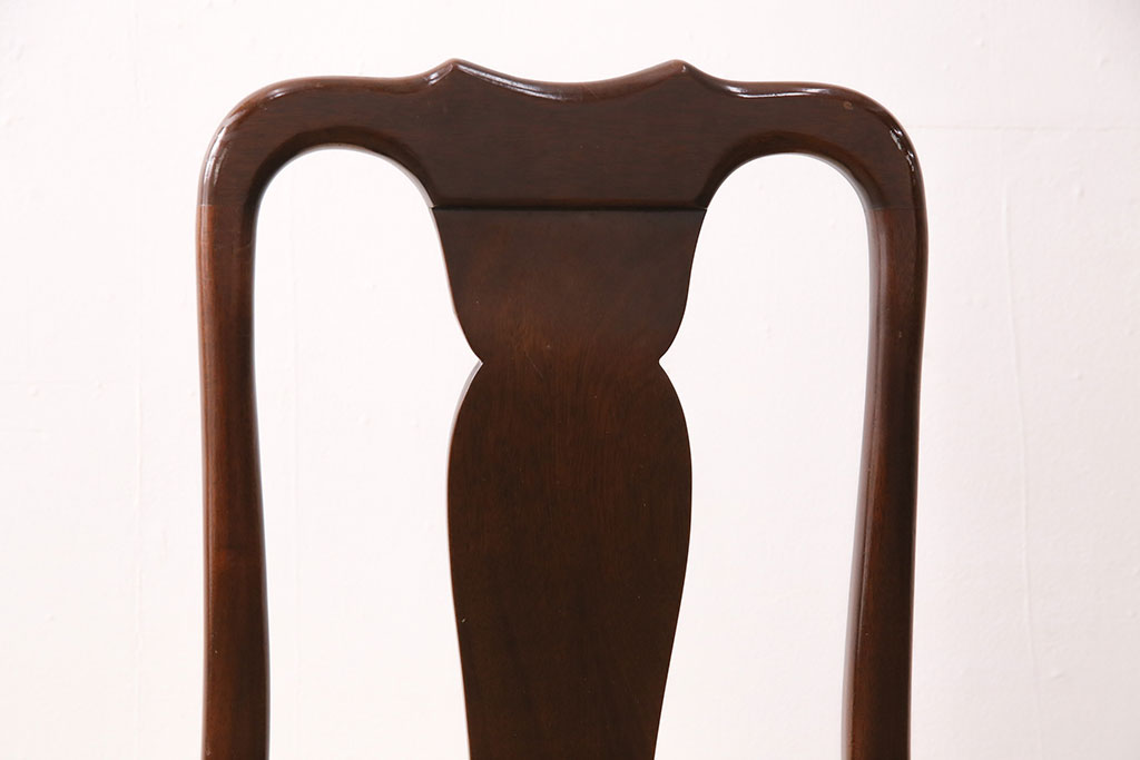 中古　アメリカ輸入家具　Stickley(スティックレー、スティックレイ)　マホガニー材製の高級感あふれるダイニングチェア2脚セット(椅子、サロンチェア)(R-049682)