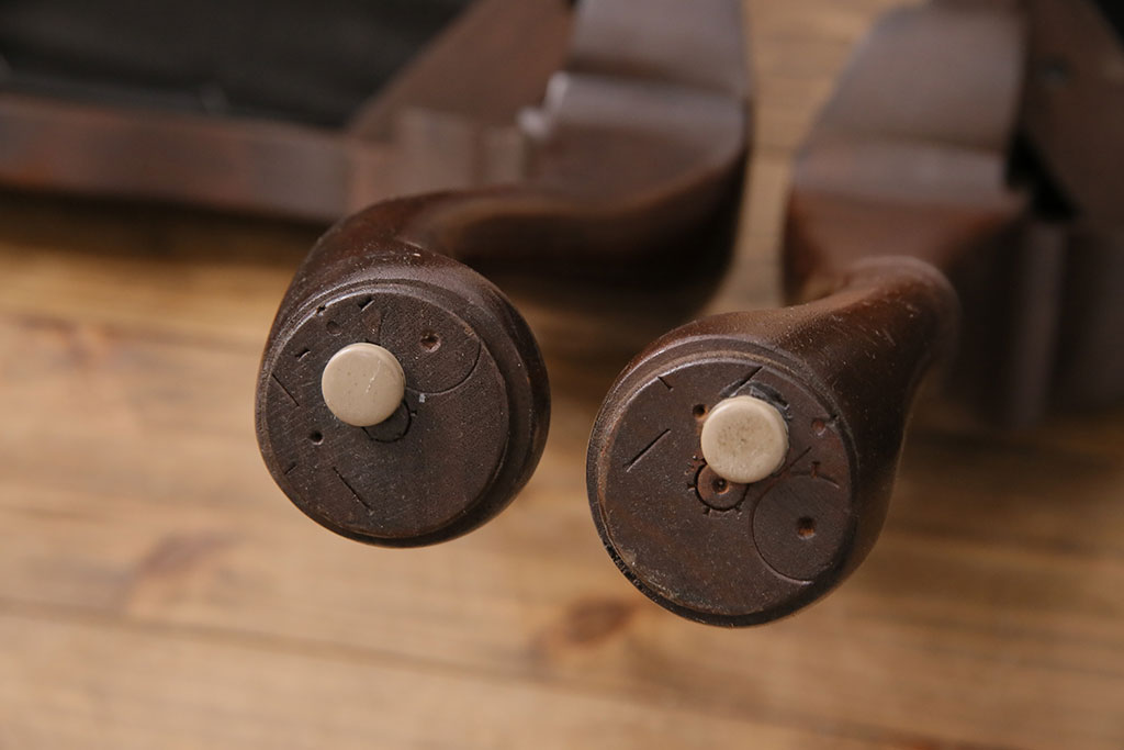 中古　アメリカ輸入家具　Stickley(スティックレー、スティックレイ)　マホガニー材製の高級感あふれるダイニングチェア2脚セット(椅子、サロンチェア)(R-049682)