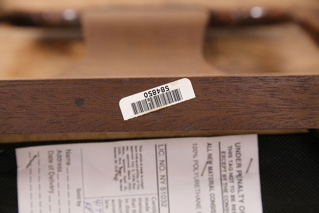 中古　アメリカ輸入家具　Stickley(スティックレー、スティックレイ)　マホガニー材製の高級感あふれるダイニングチェア4脚セット(椅子、サロンチェア)(R-049683)