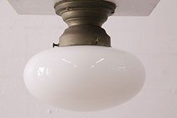 アンティーク照明　滑らかでぷっくりとしたデザインが可愛らしい天井照明(ペンダントライト、吊り下げ照明)(R-049840)