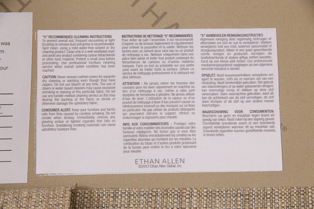 極美品　展示品　ETHAN ALLEN(イーセンアーレン)　くつろぎの空間づくりにおすすめの一人掛けソファ(1Pソファ、アームソファ、シングルソファ)(R-049910)