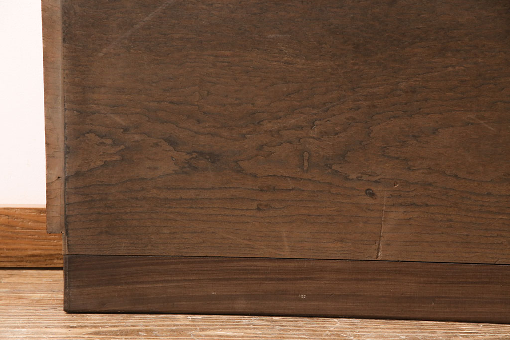 アンティーク雑貨　ケヤキ材の一枚板!上質な雰囲気漂う、玉杢模様が美しい床板(古材、材料)(R-050298)