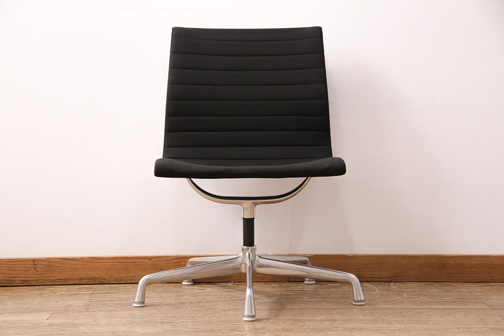 中古　美品　Hermanmiller(ハーマンミラー社)　イームズアルミナムグループ　サイドチェア(定価約19万円)(オフィスチェア、椅子)(R-050356)