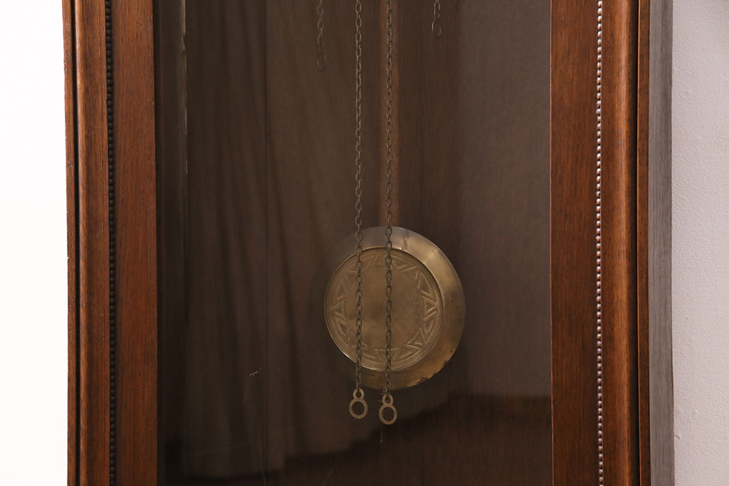 フランスアンティーク　オーク材　レア品!優美な佇まいがヨーロピアンの雰囲気を高めるホールクロック(振り子時計、時計台)(R-050440)
