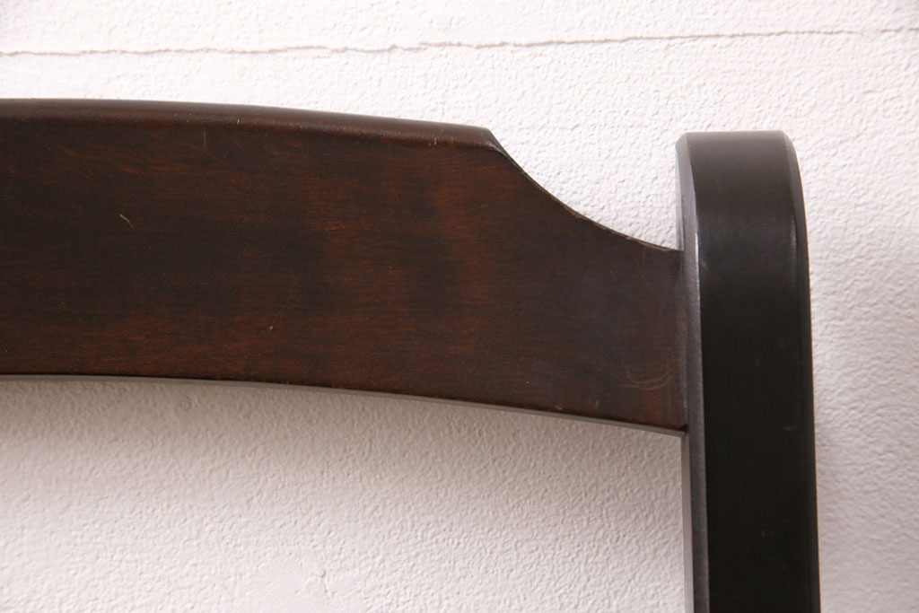 中古　北海道民芸家具　HM620　滑らかな木肌が上品なラダーバックチェア(椅子、ダイニングチェア)(R-050446)
